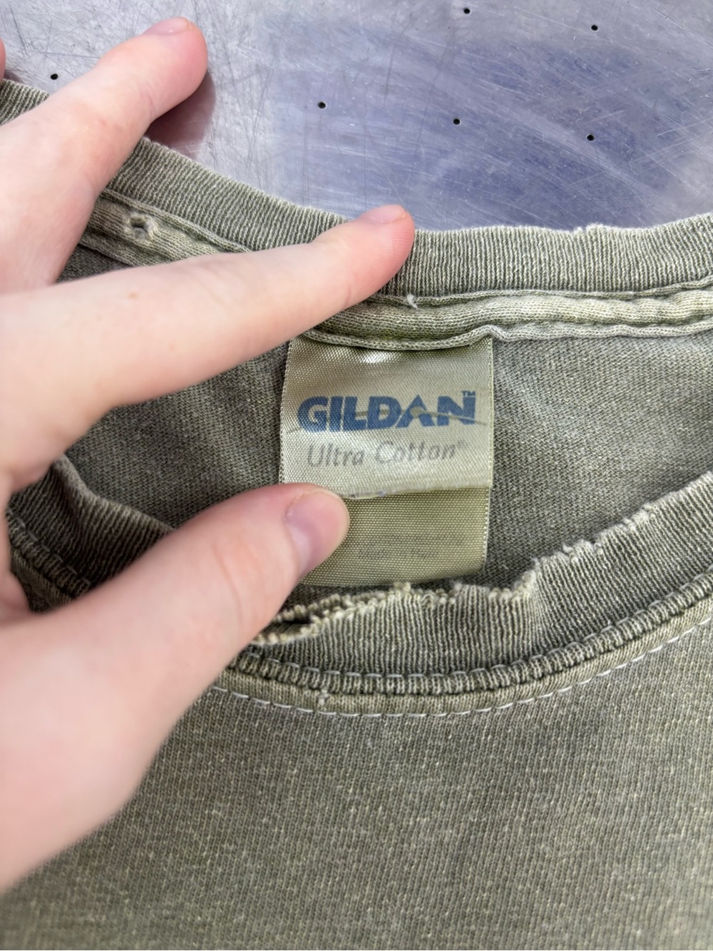 Gildan Ultra Cotton Tee in Olive
